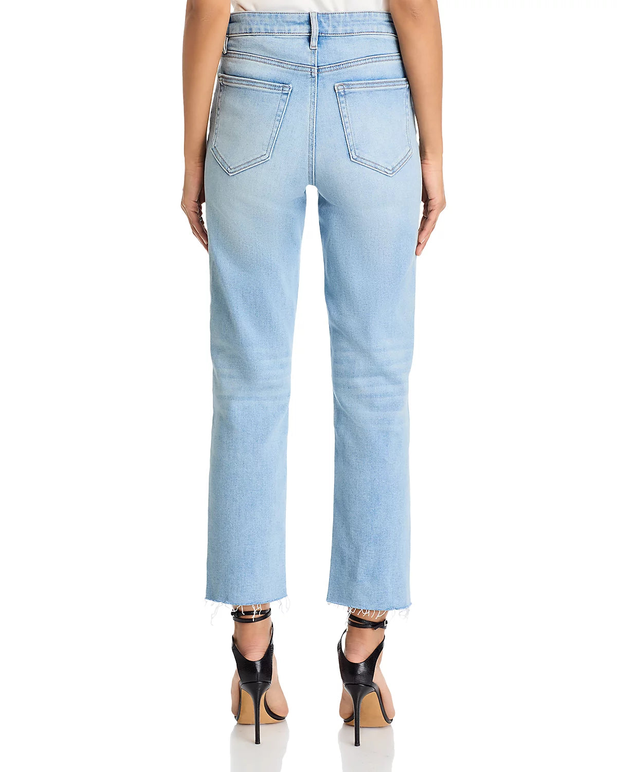 AQUA High Rise Straight Jeans