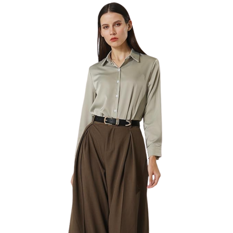 Women's Leather Belts with Gold Buckle