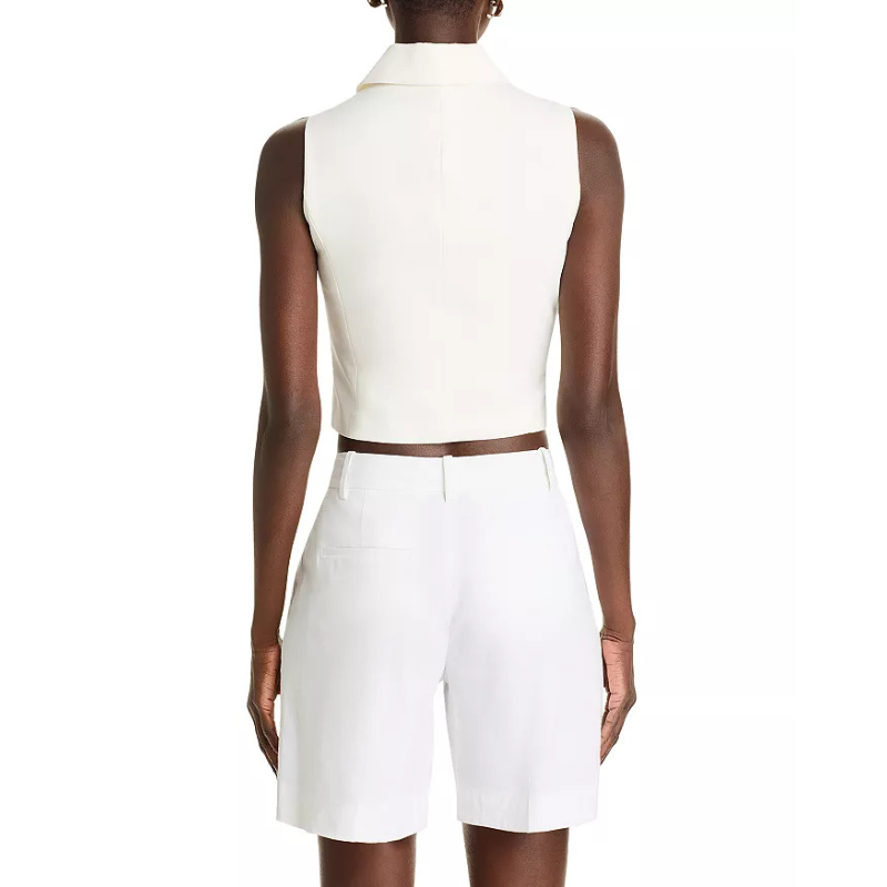 AQUA Collar Vest Top