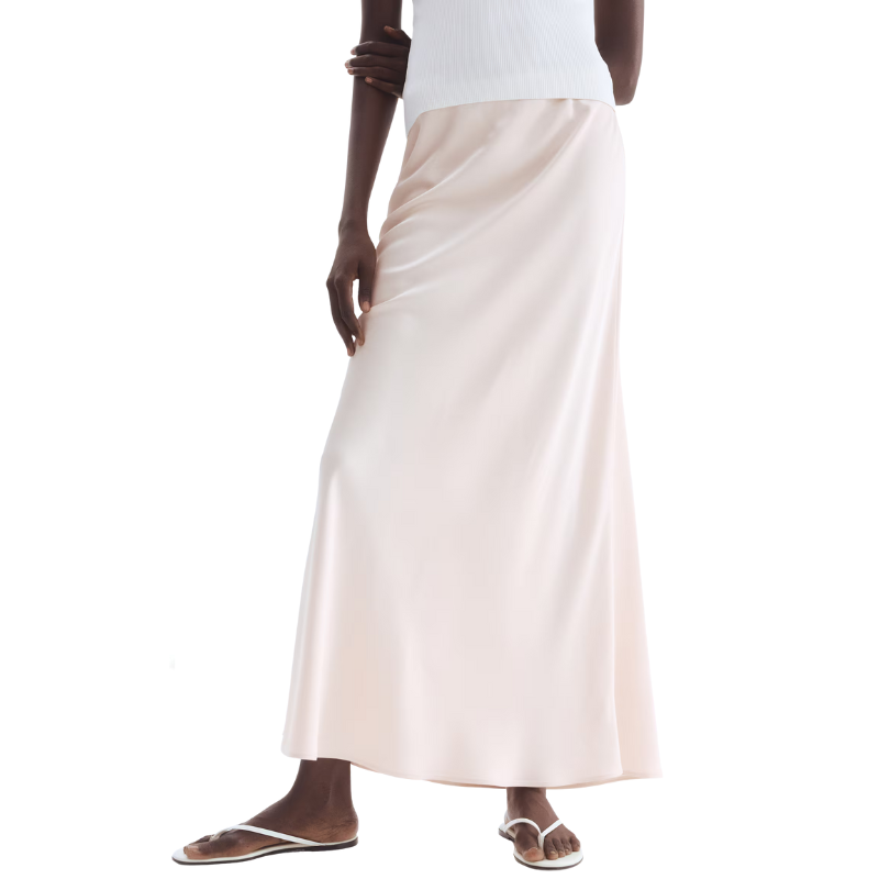 H&M Satin Maxi Skirt
