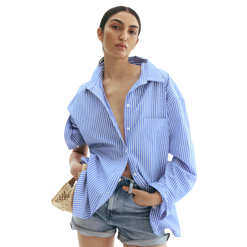 Oversized Cotton Poplin Shirt
