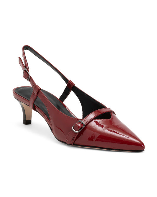 BERNARDO Made In Brazil Patent Leather Heels